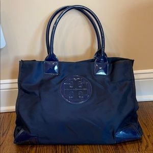 Tory Burch Ella Tote Bag, Large - Navy Blue